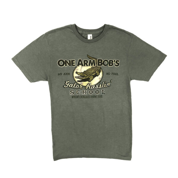 One Arm Bob's Gator Rasslin' School T-Shirt - Image 2